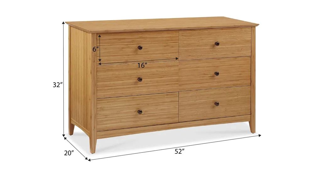 Eco Ridge Willow Dresser Dimensions