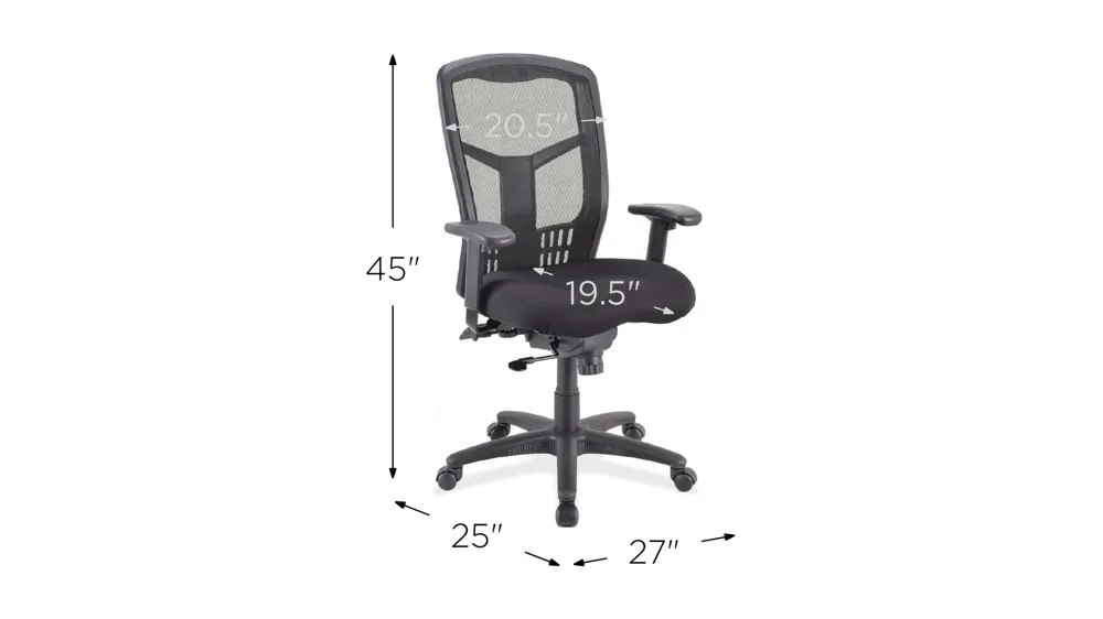 Cloelei Synchro Office Chair Dimensions