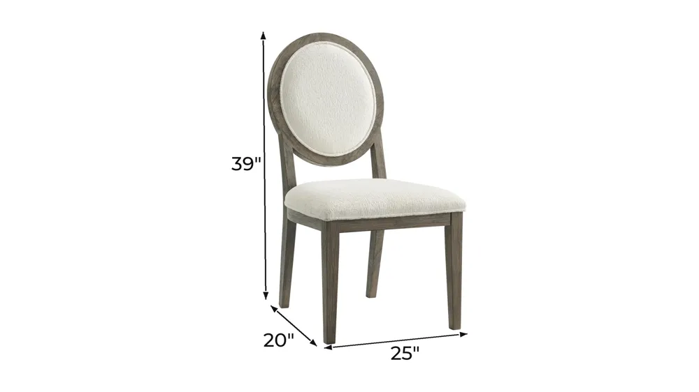 Armes Dining Chair - Set of 2 Dimensions