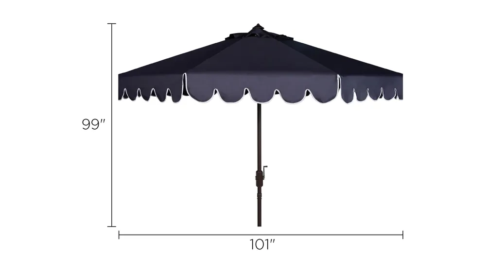 Dorinda Crank Umbrella Dimensions