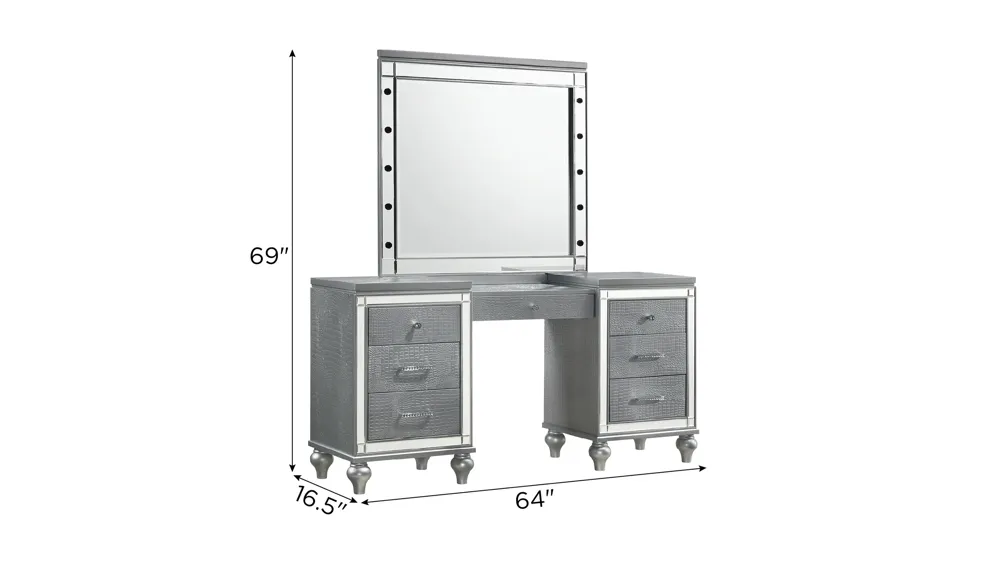 Valentino 2-pc. Vanity Set Dimensions