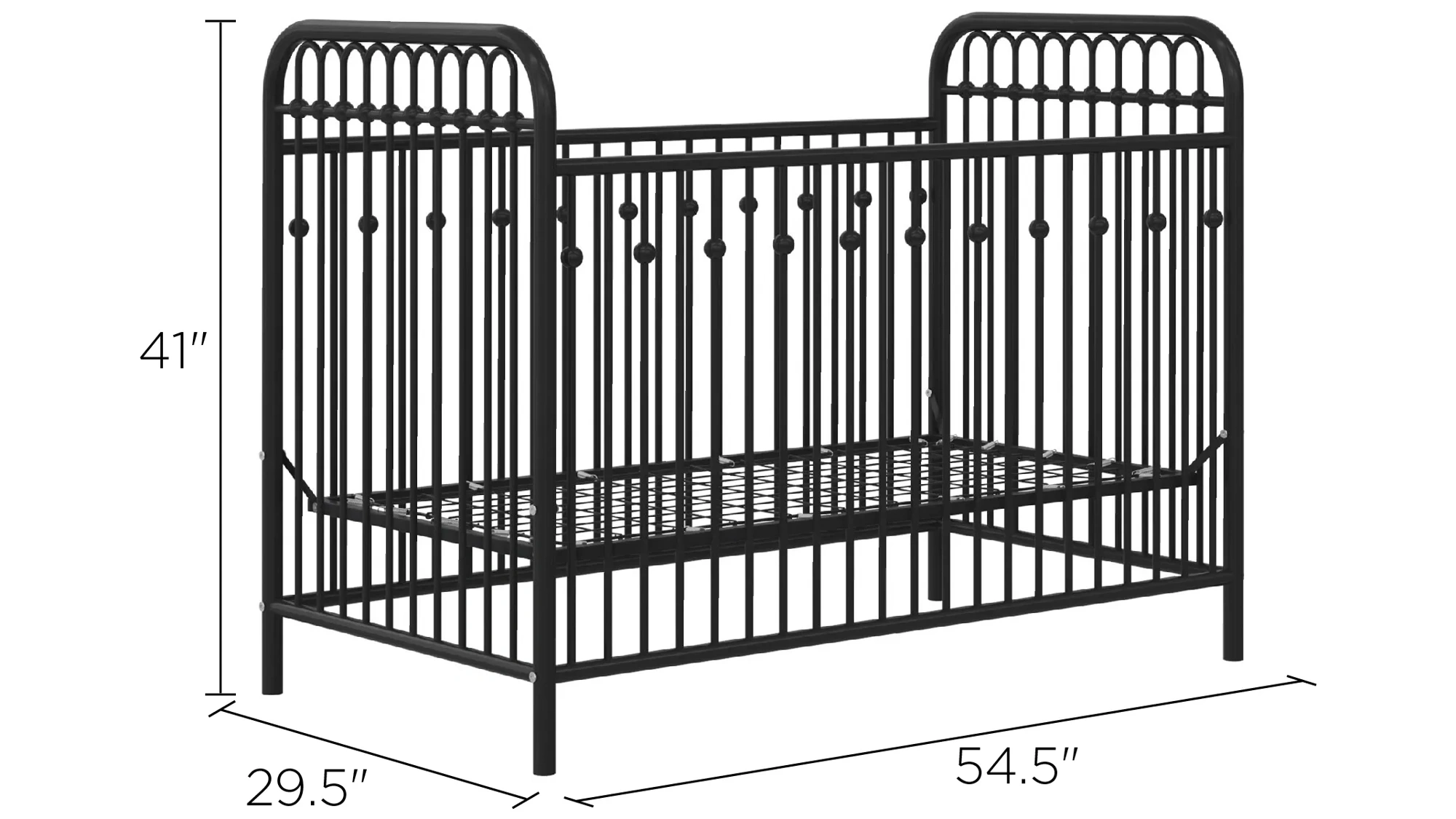 Metal crib frame deals