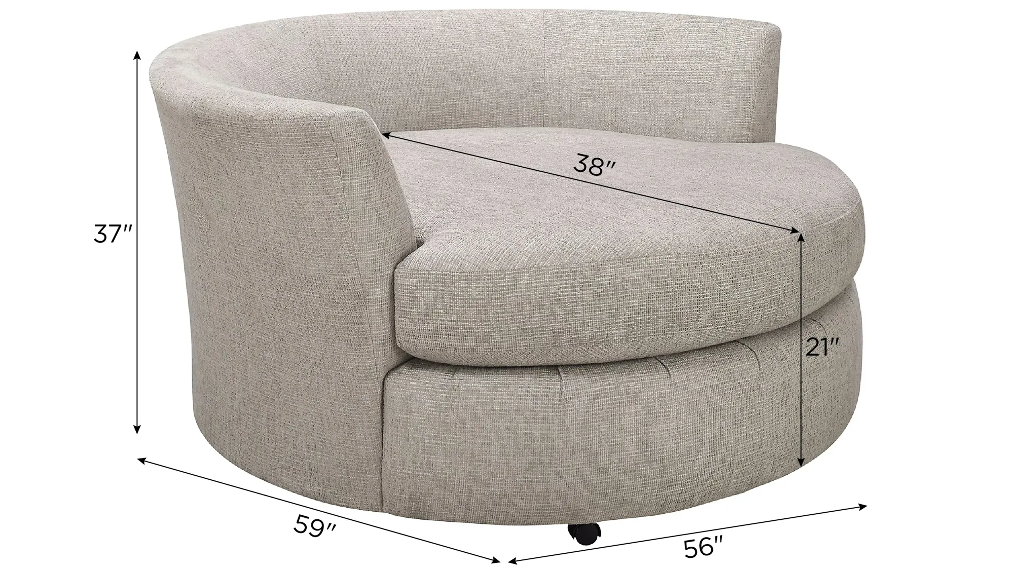 Raymour and flanigan swivel chair discount