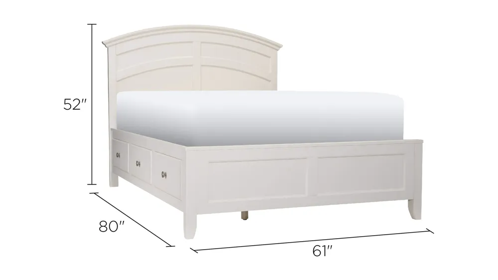 Kylie Youth Platform Bed w/ 2-Sided Storage Dimensions