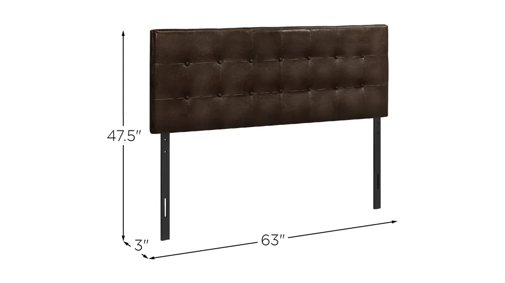 Monarch Specialties Queen HB Dimensions