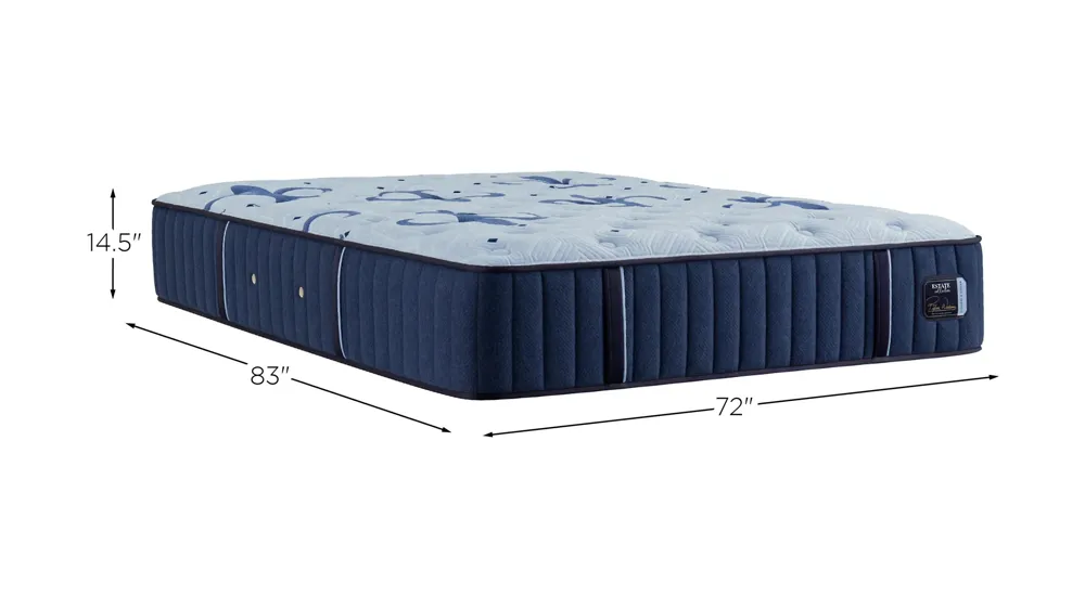 Stearns & Foster Estate Split California King Firm Mattress Set Dimensions