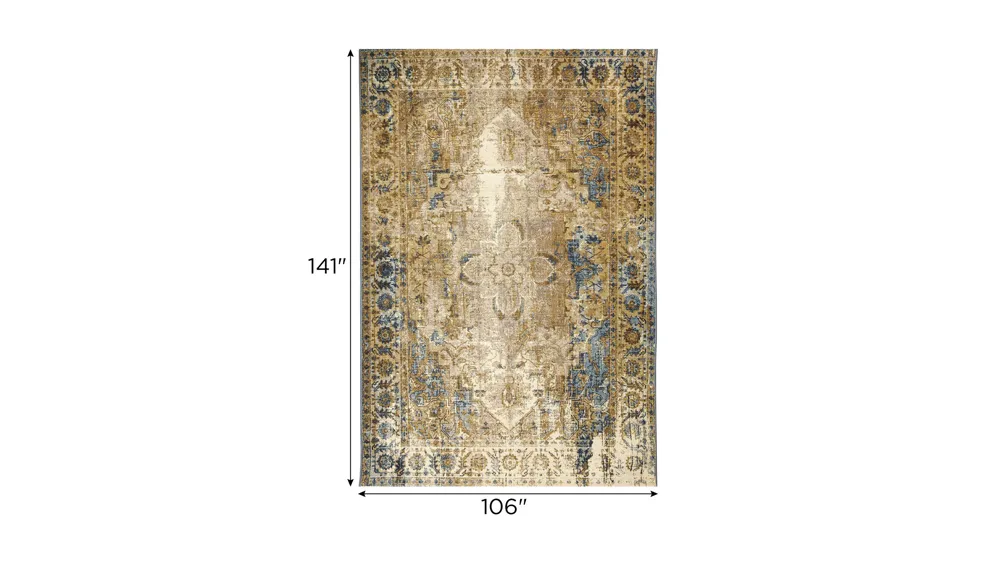 Marina Medallion Indoor/Outdoor Area Rug Dimensions