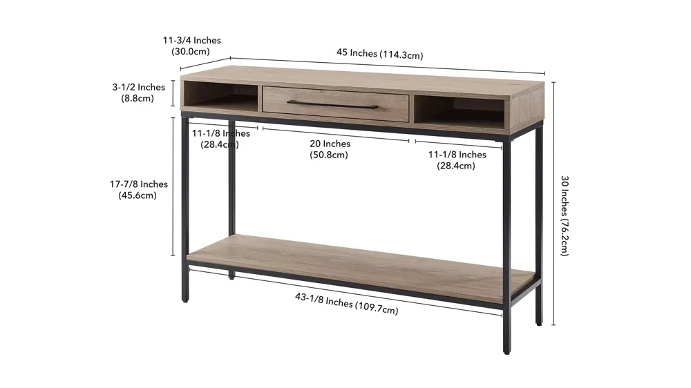 Santana Console Table Dimensions