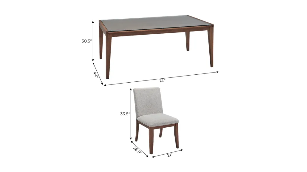 Kerrigan 5-pc. Dining Set Dimensions