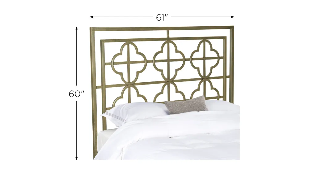 Lucinda Francais Metal Headboard Dimensions