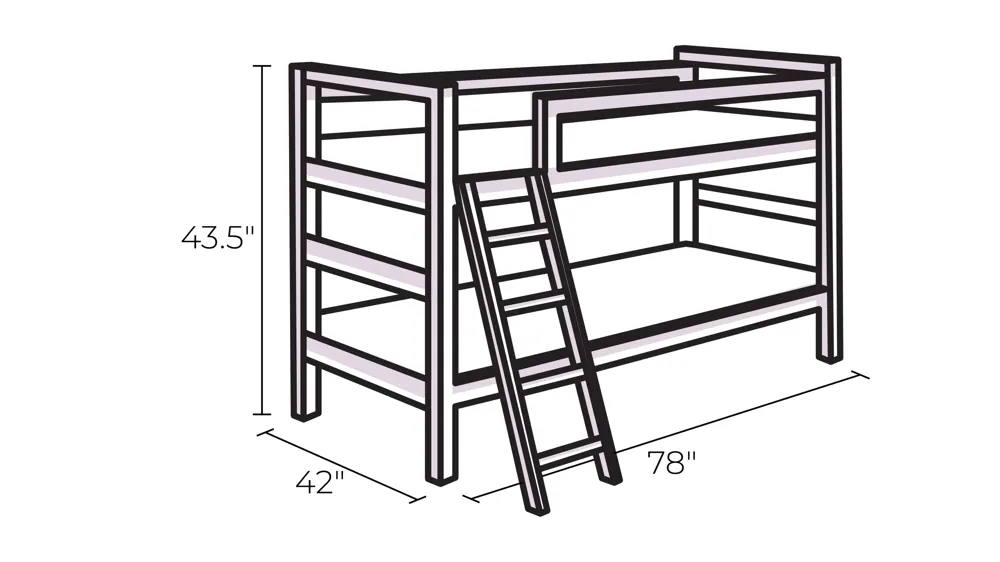 Donco Louver Low Loft Bed with Camo Print Tent Dimensions