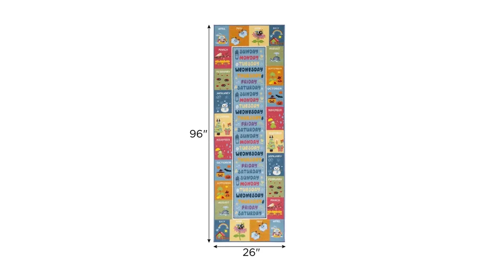 Oneonta Kids' Playhouse Rug Dimensions
