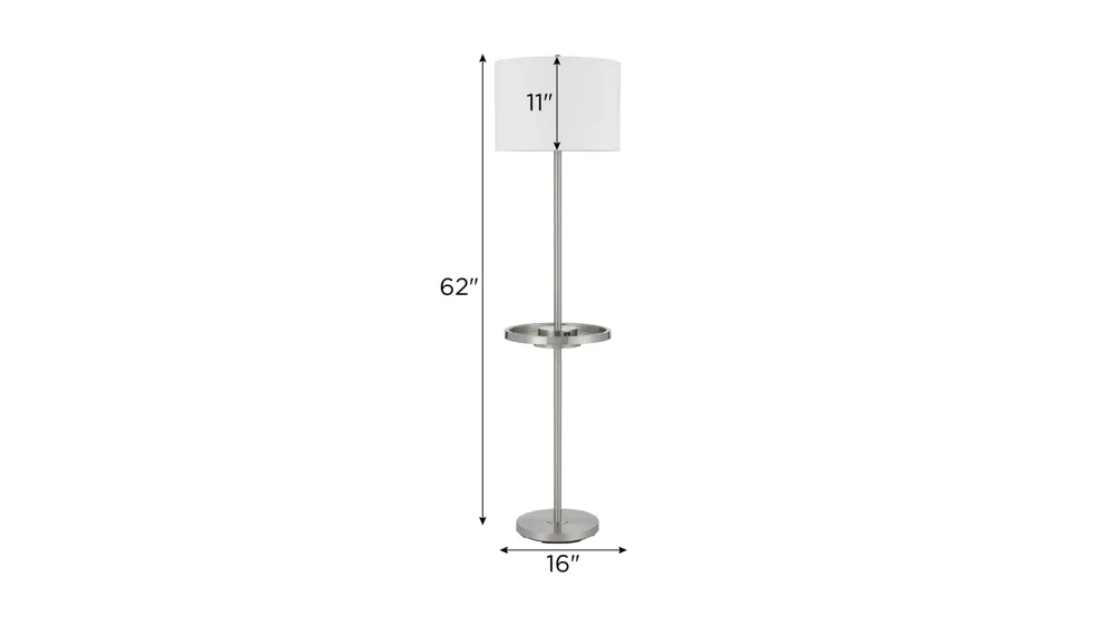 Crofton Floor Lamp with USB Dimensions