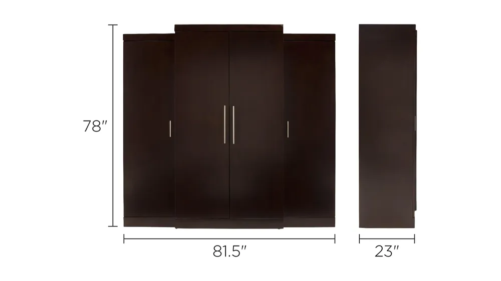 Madden 3-pc. Wardrobe Dimensions