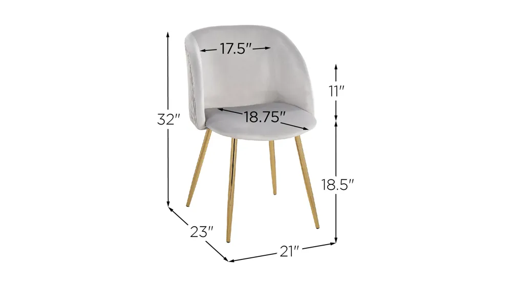 Fran Chairs - Set of 2 Dimensions