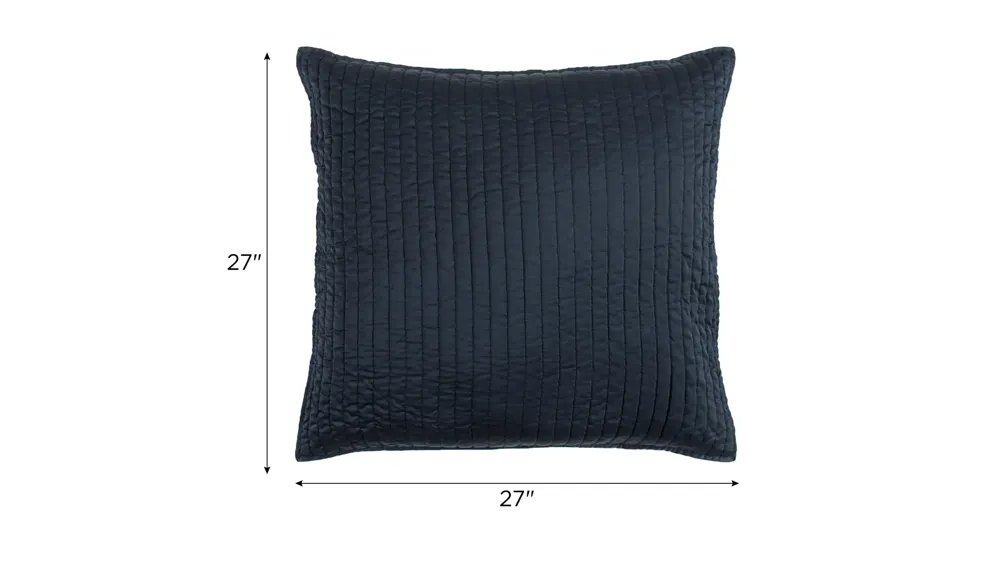 Satin Channel Quilted Euro Sham Dimensions