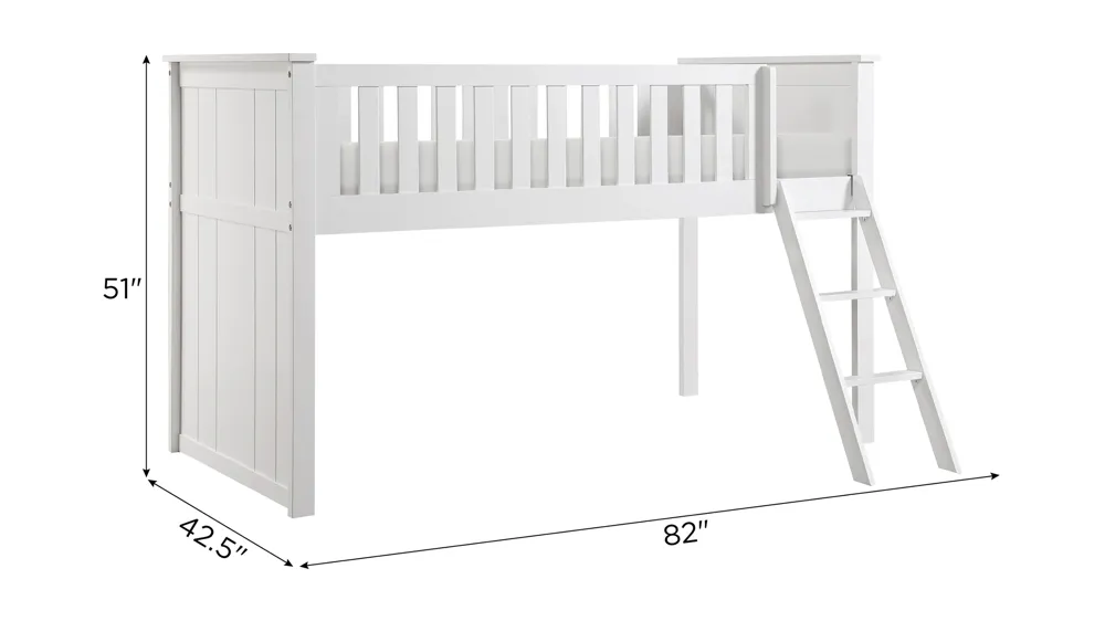 Belisar Low Loft Bunk Dimensions