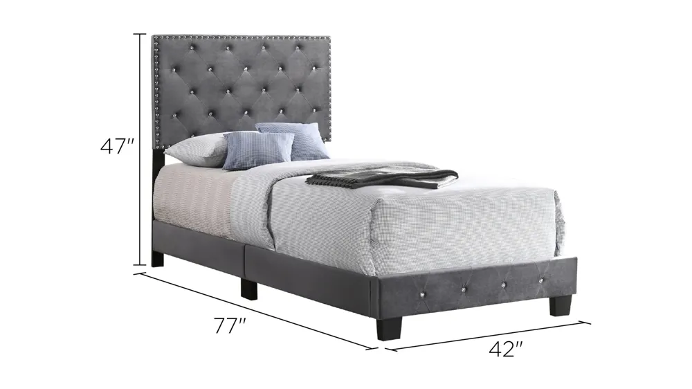 Suffolk Upholstered Panel Bed Dimensions