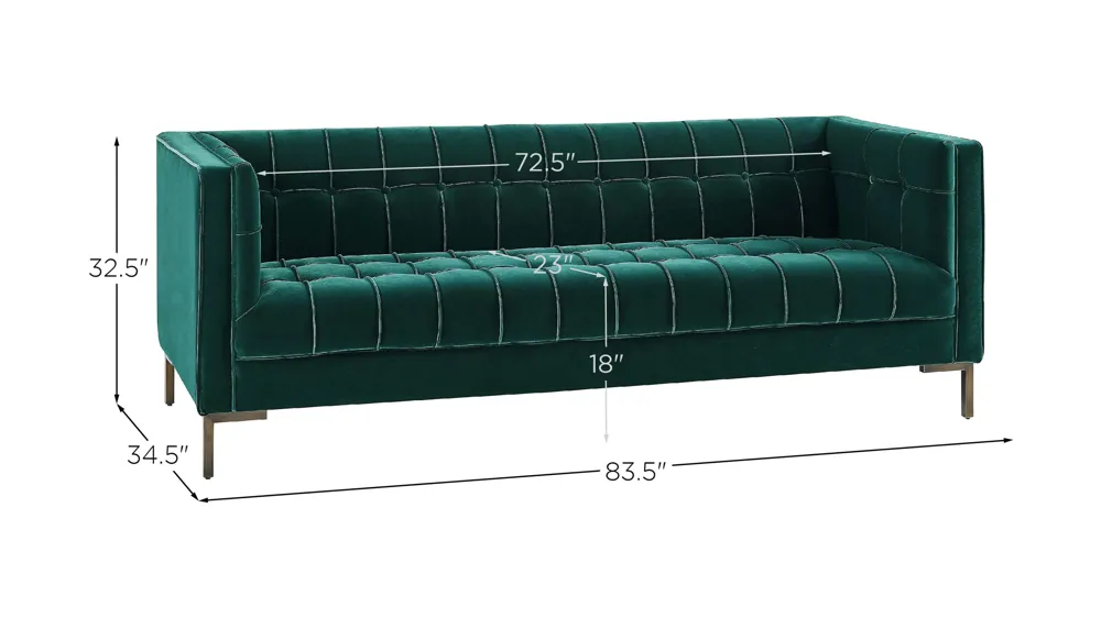 Isaac Channel Stitch Sofa | Raymour & Flanigan