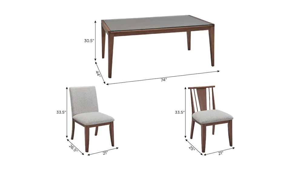 Kerrigan 5-pc. Dining Set Dimensions