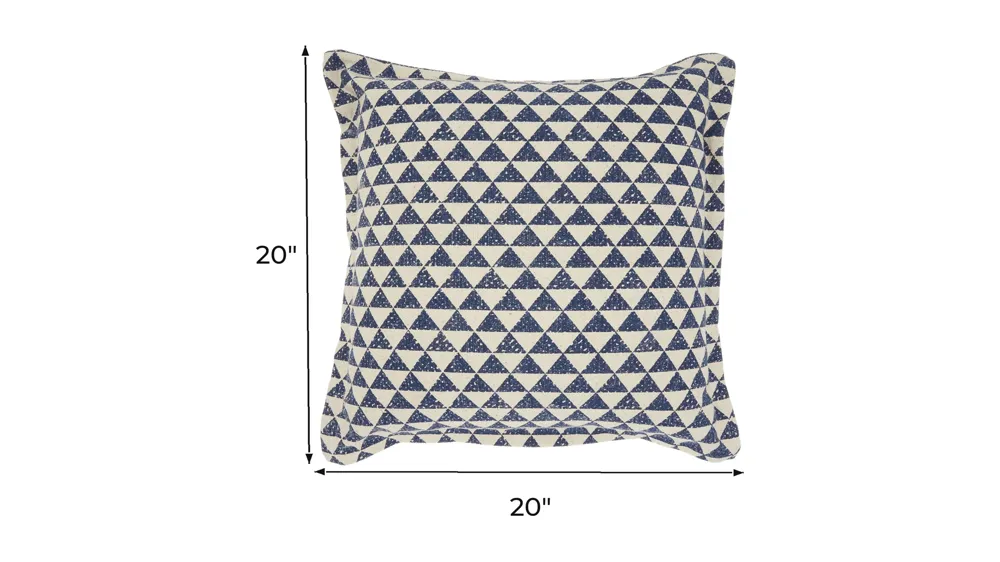 Nourison Printed Triangles Throw Pillow Dimensions