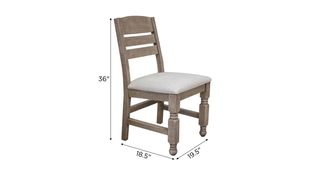 Natural Stone Chair- Set of 2 Dimensions
