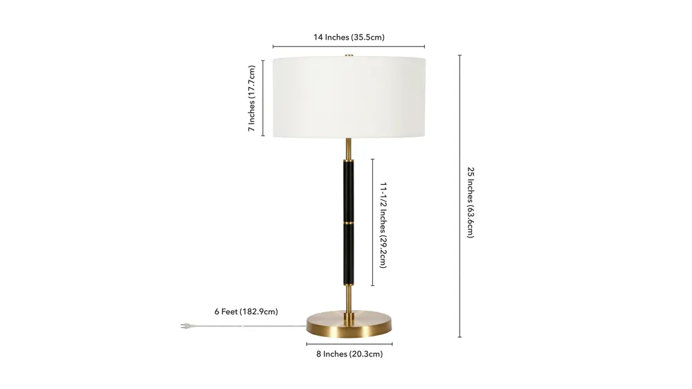 Cassius Table Lamp Dimensions