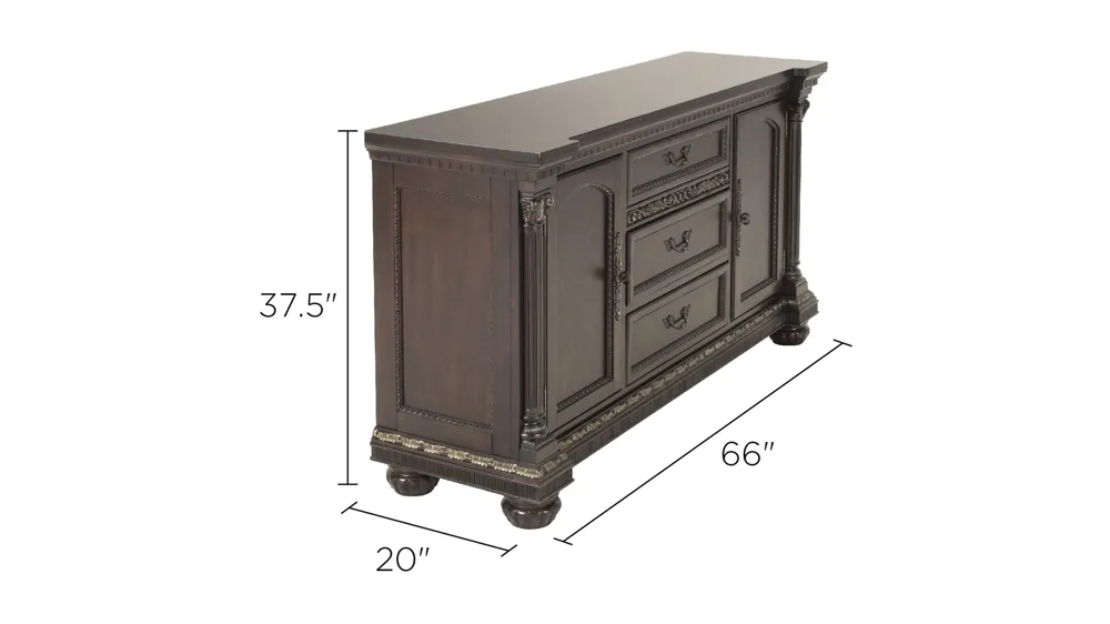 Regal Manor Buffet Dimensions