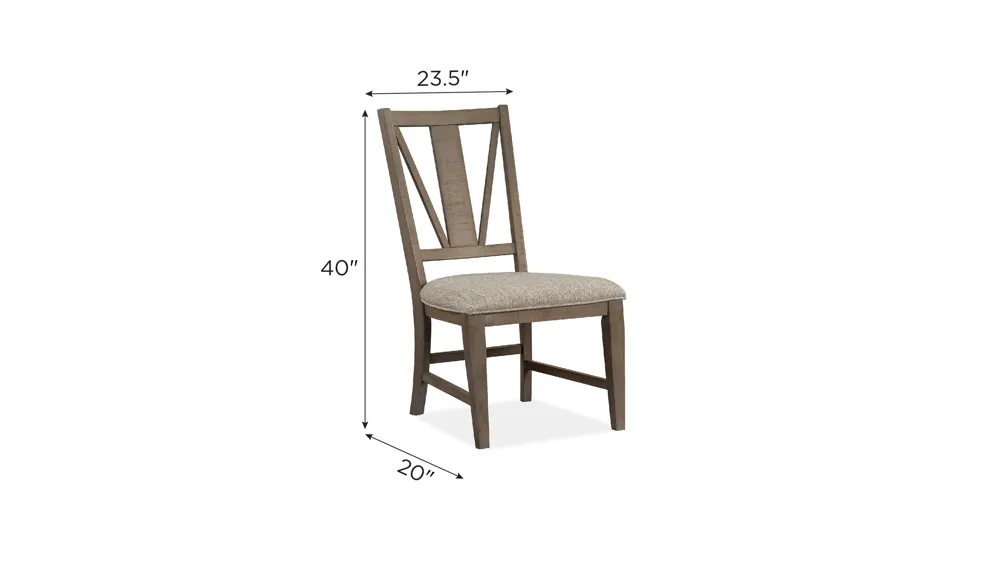 Ivy Ridge Side Chair- Set of 2 Dimensions