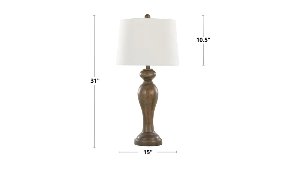 Peppa Table Lamp - Set of 2 Dimensions