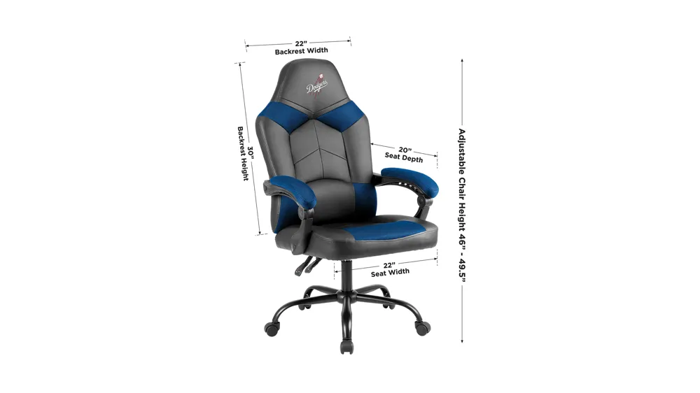 MLB Faux Leather Oversized Gaming Chair Dimensions