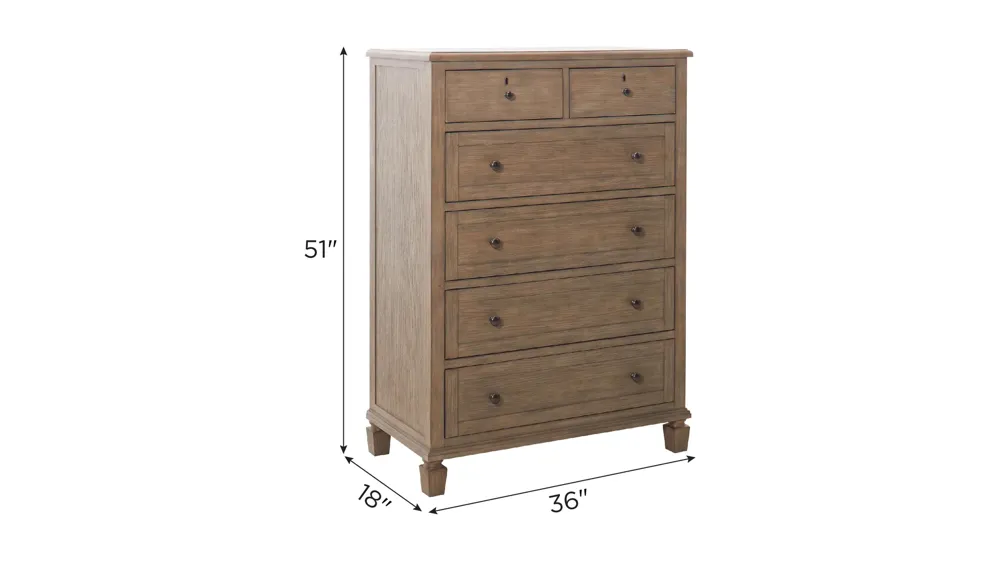 Auberge Chest Dimensions