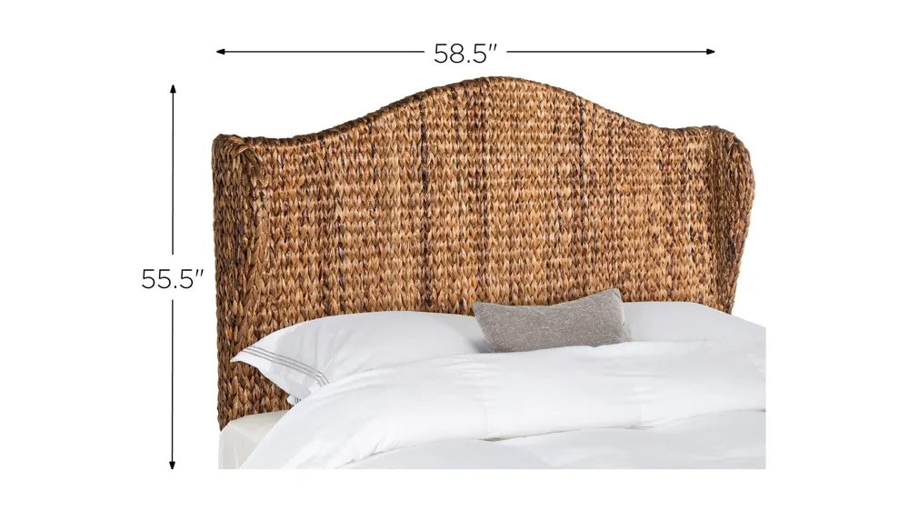 Nadine Natural Mounted Headboard Dimensions