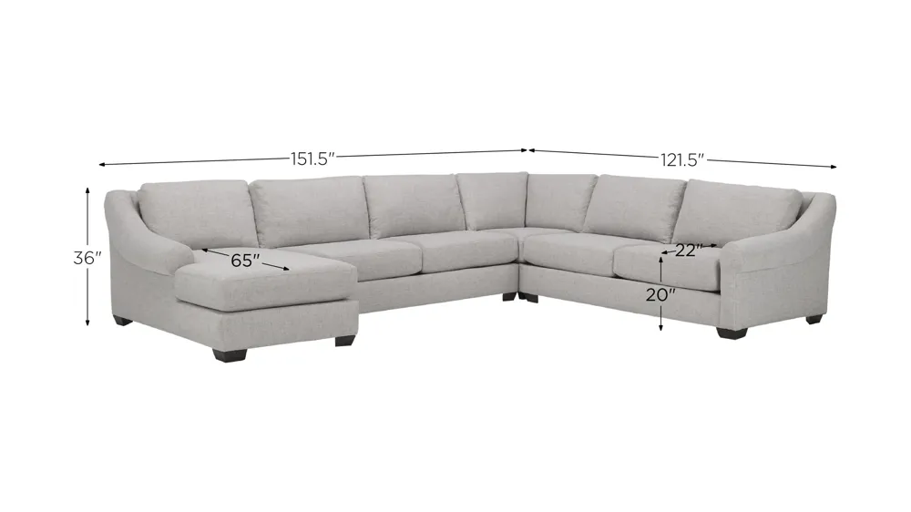 Thatcher 4-pc. Sectional | Raymour & Flanigan