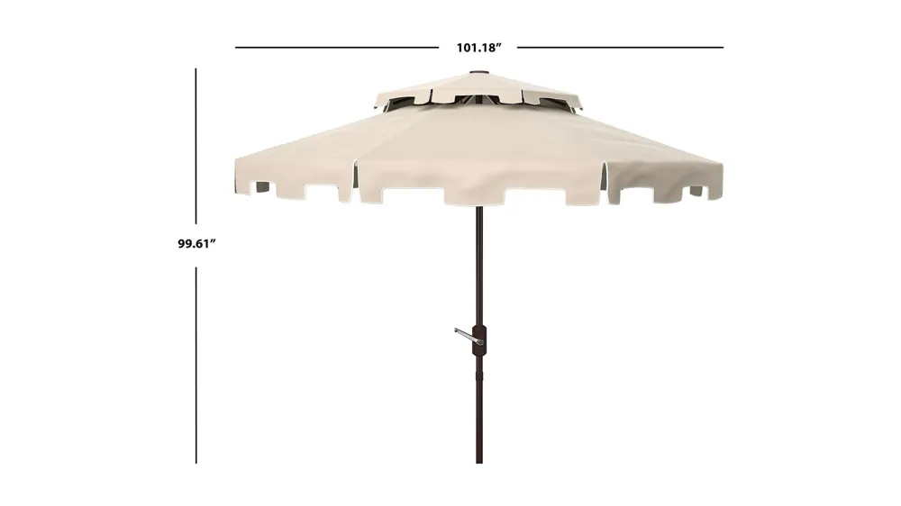 Burton 9 ft Double Top Market Umbrella Dimensions