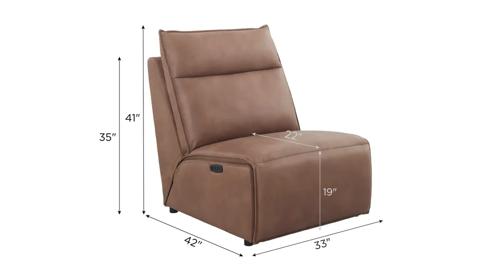 ModularTwo Armless Dual Power Recliner | Raymour & Flanigan