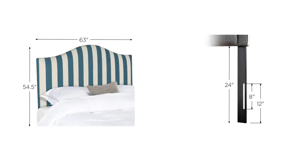 Connie Upholstered Headboard Dimensions