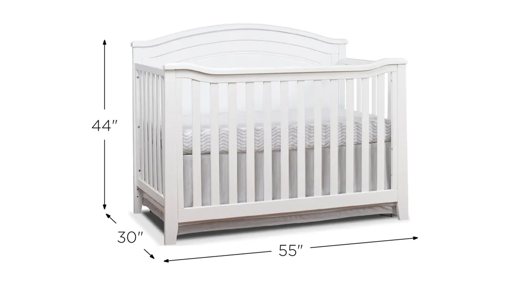 Berkley Round Top Panel Crib Dimensions
