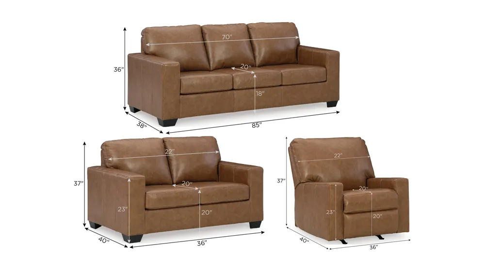 Bolsena Living Room Set Dimensions