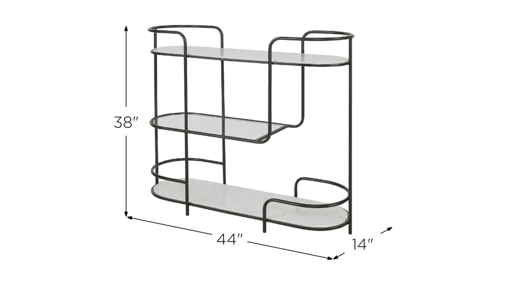 Trolley Bar Console Dimensions