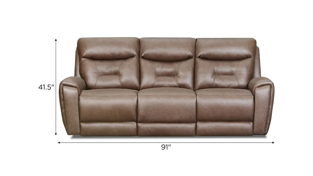 Bryson Zero Gravity Triple Power Sofa Dimensions