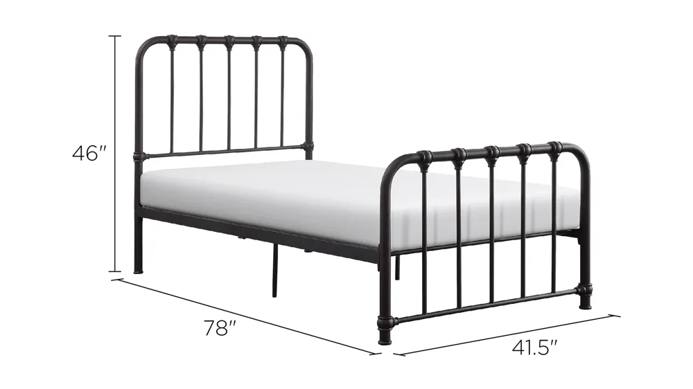 Kimmy Metal Platform Bed Dimensions