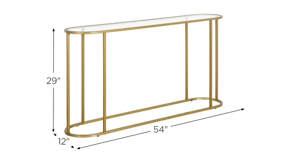 Santana 54" Console Table Dimensions