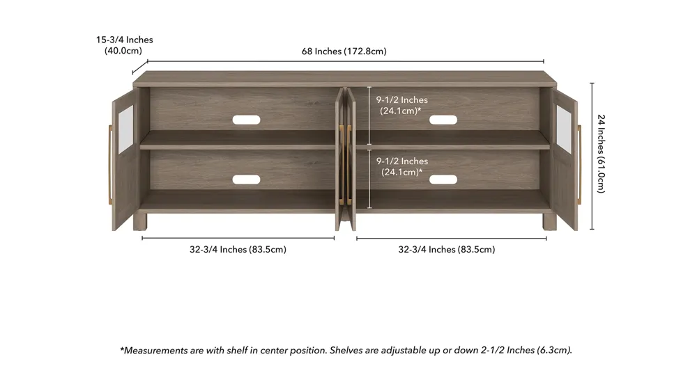 Sarmento TV Stand Dimensions