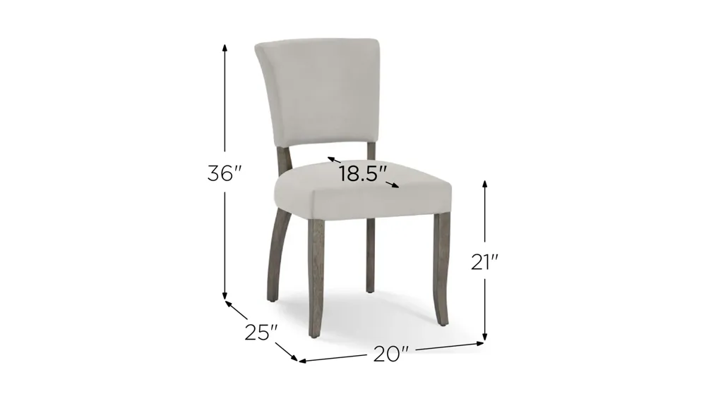 Dane Dining Chair Dimensions
