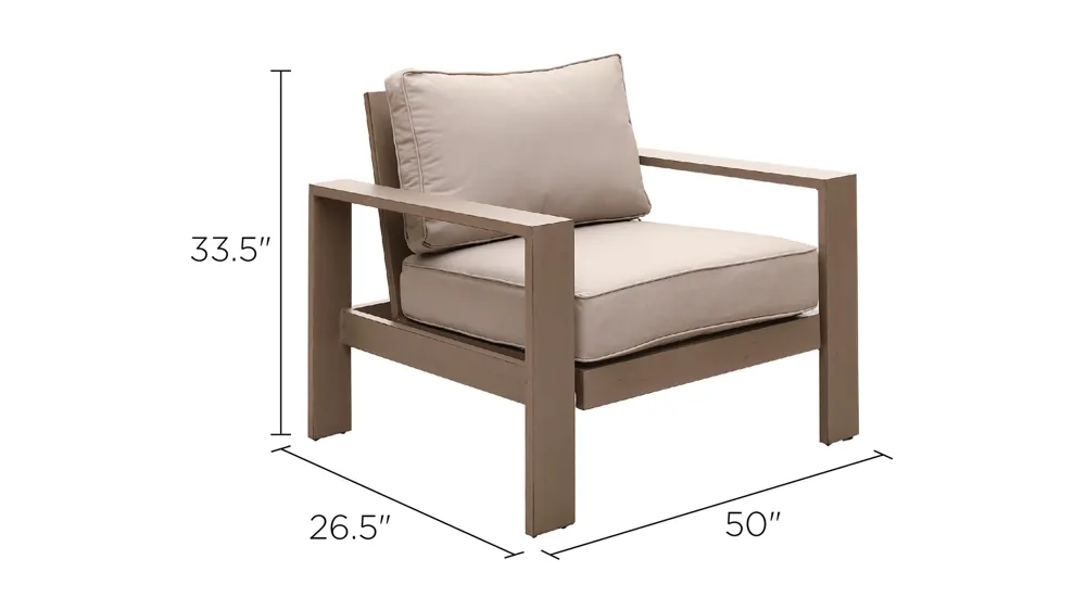 Alassio Motion Club Chair Dimensions