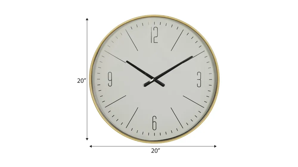 Ivy Collection League Wall Clock Dimensions