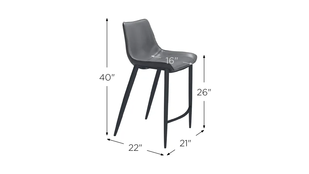 Magnus Counter Stool - Set of 2 Dimensions
