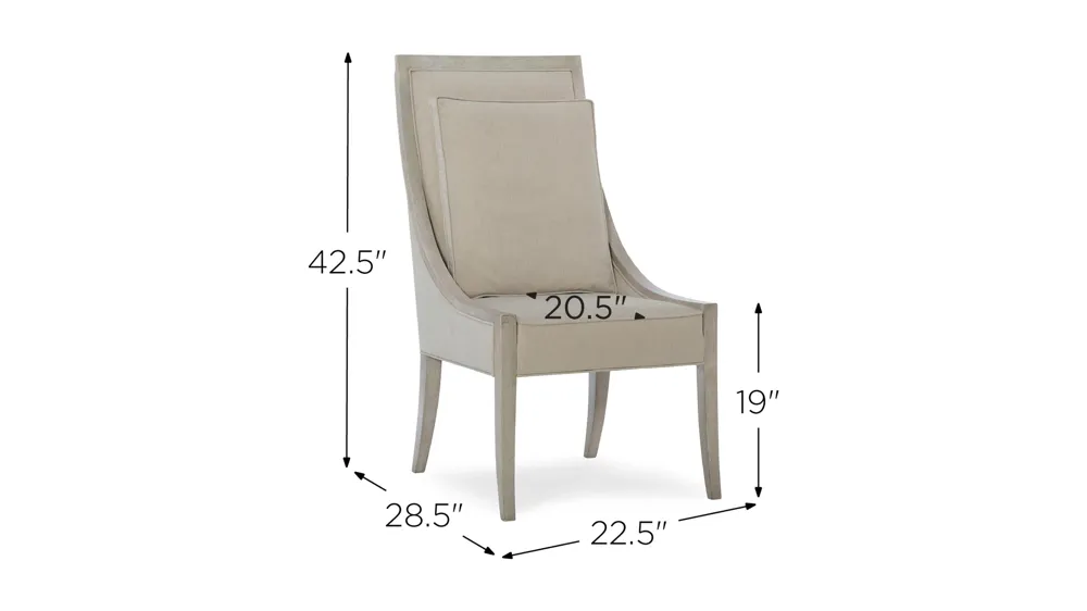 Elixir Host Chair Dimensions