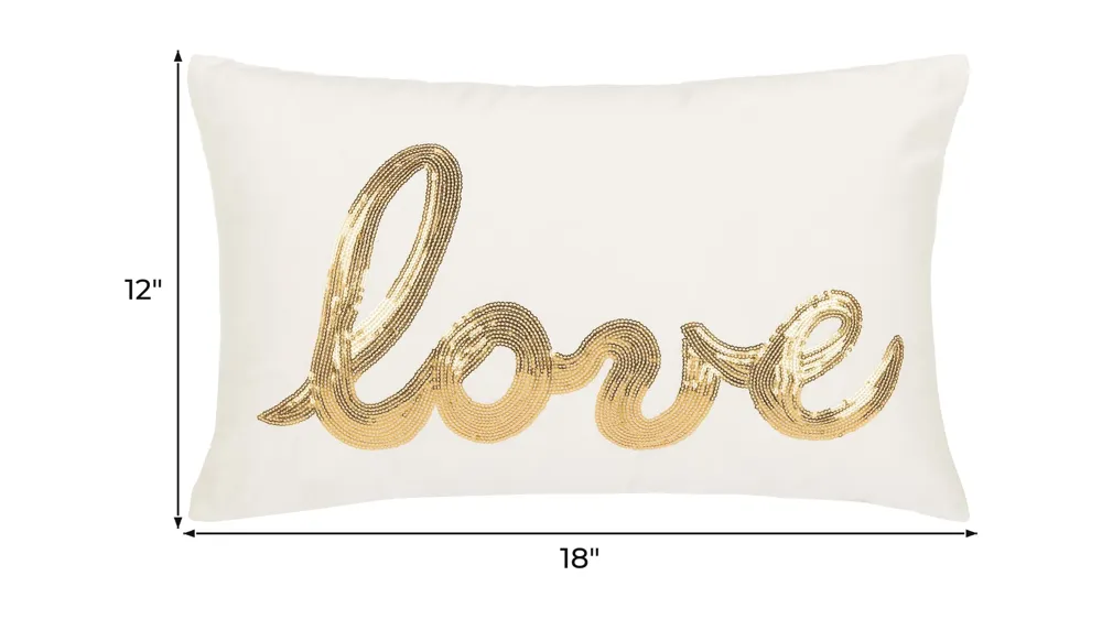 Love Throw Pillow Dimensions